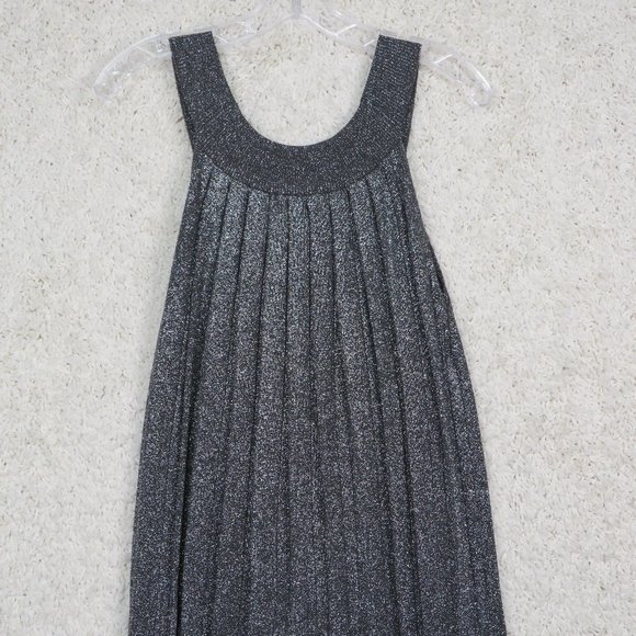 KENAR* Women's Sleeveless Curved Hem Crew Neck Pullover Pleaded Blouse Size~ XL - Picture 4 of 8